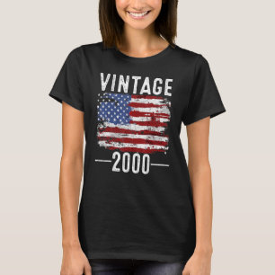 22e verjaardag Amerikaanse vlag Amerikaanse vlag T-shirt