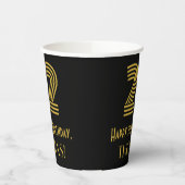 22e verjaardag: Art Deco Geïnspireerde look "22" e Papieren Bekers (Links)