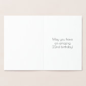 22e verjaardag - Art Deco geïnspireerde look "22"  Folie Kaarten (Binnen)