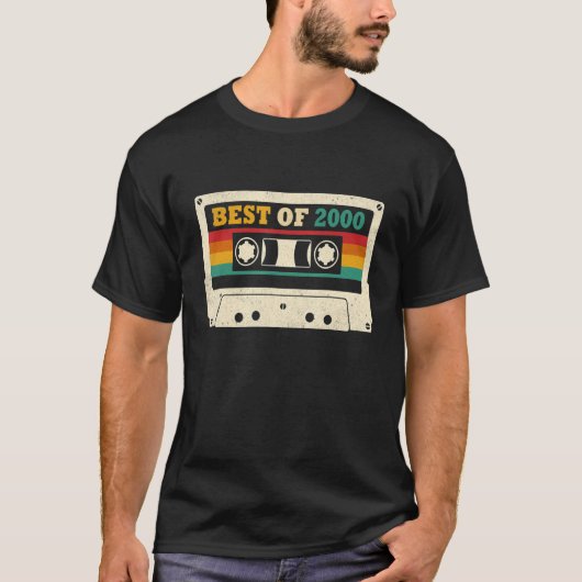22e verjaardag Best van 2000 Cassettebandje 22 jaa T-shirt (Voorkant)
