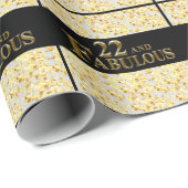 22e verjaardag cadeaupapier (Rol Hoek)