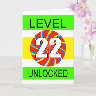 22e verjaardag computergamer kaart