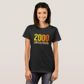 22e Verjaardag Dames Mannen 22 Jaar 2000 9 T-shirt (Voorkant volledig)