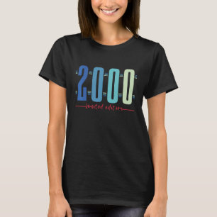 22e Verjaardag Dames Mannen 22 Jaar 2000 Cadeau 11 T-shirt