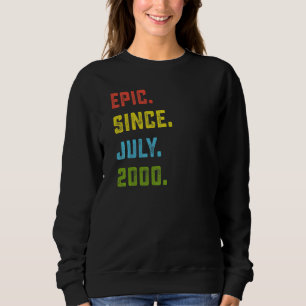 22e verjaardag epic Sedert juli 2000 22 jaar Trui