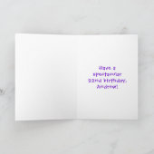 22e verjaardag: Fun Cake and Candles + Custom Name Kaart (Binnen)