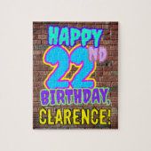 22e verjaardag ~ Fun, geïnspireerd door Urban Graf Legpuzzel (Verticaal)