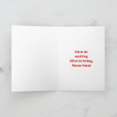 22e verjaardag: Fun Rainbow #, aangepaste naam & f Kaart (Binnen)