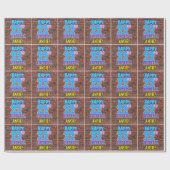 22e verjaardag: Fun, Urban Graffiti geïnspireerd K Cadeaupapier (Vlak)