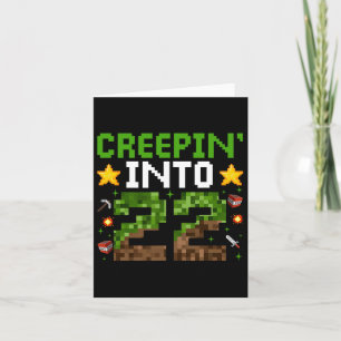 22e verjaardag Gamer Pixel Creepin 'Into 22 Video  Kaart