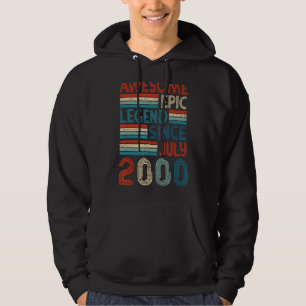22e verjaardag Geweldige Epic Legend sinds juli 20 Hoodie