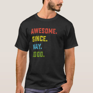 22e verjaardag Geweldige sinds mei 2000 22 jaar T-shirt