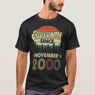 22e verjaardag Geweldige sinds november 2000 22 ja T-shirt