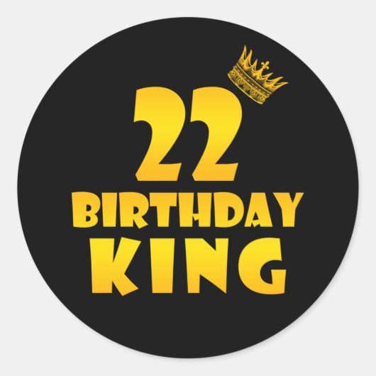 22e verjaardag Gift voor 22 jaar oude verjaardag k Ronde Sticker (Voorkant)