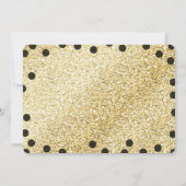 22e verjaardag Gold Glitter Confetti Kaart (Achterkant)