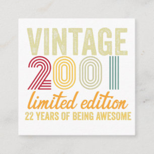 22e verjaardag informatiekaartje