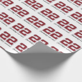 22e verjaardag inpakpapier (Hoek)