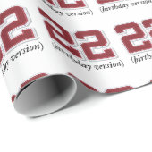 22e verjaardag inpakpapier (Rol Hoek)