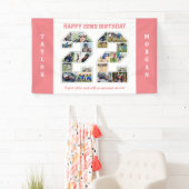 22e verjaardag Jubileum nummer 22 fotocollage Spandoek (Insitu)