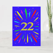 22e verjaardag Kaart van de explosie van de geboor (Voorkant)