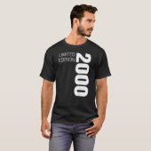 22e verjaardag Mannen dames 22 jaar 2000 T-shirt (Voorkant volledig)