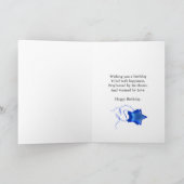 22e verjaardag met discobal en regenboog van sterr kaart (Binnen)