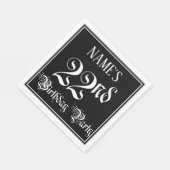 22e verjaardag Partij — Fancy Manuscript + de Naam Servet (Hoek)