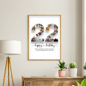 22e verjaardag Photo Collage Poster