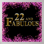 22e verjaardag poster (Voorkant)