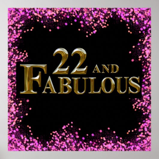 22e verjaardag poster (Voorkant)