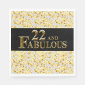 22e verjaardag servet (Voorkant)