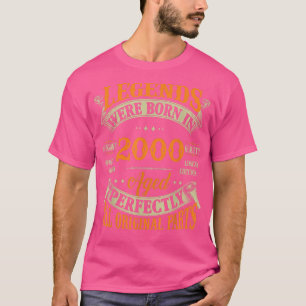 22e verjaardag T-shirt  legenden geboren in 2000 2