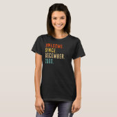 22e verjaardag van het idee Geweldige sinds decemb T-shirt (Voorkant volledig)