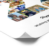 22e verjaardagsfeestje Nummer 22 Fotocollage Poster (Hoek)