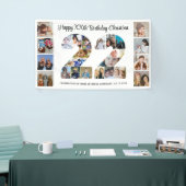 22e verjaardagsfeestje Nummer 22 fotocollage Spandoek (Beurs)