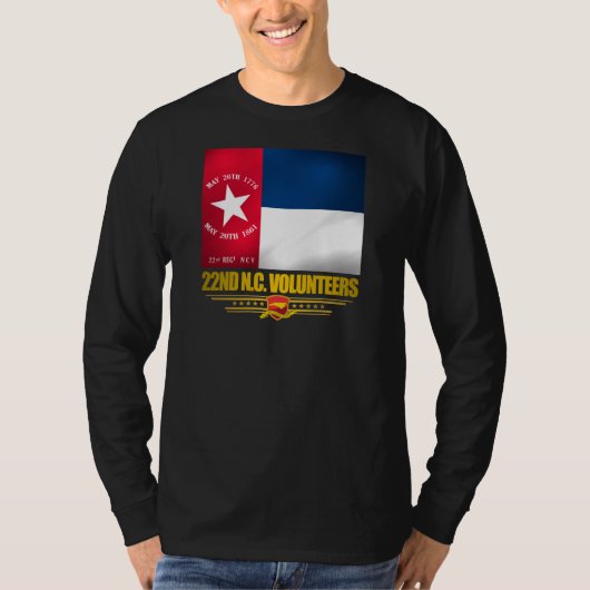 22nd North Carolina Vrijwillige Infanterie T-shirt (Voorkant)