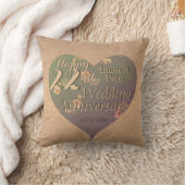 22nd Wedding Anniversary HeartThrow Pillow Kussen (Deken)