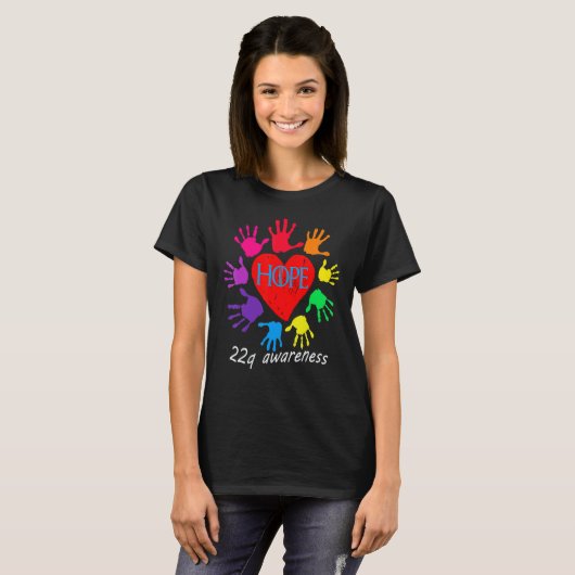 22q Duplication All Hope For Children T-shirt (Voorkant volledig)