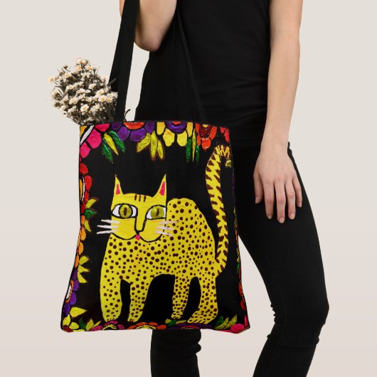 231 - Basi de kat - Canvas tas (Dichtbij)