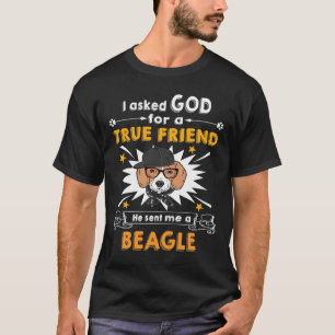 231 Geëigende god - ware vriend - een beagle T-shirt