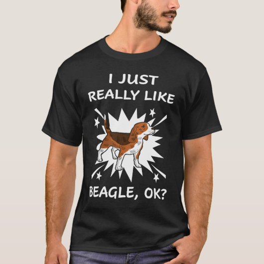 231 Ik hou echt van Beagle T-shirt (Voorkant)