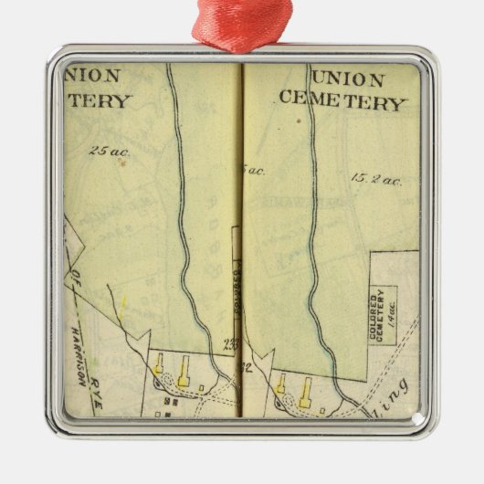 232233 Harrison, Rye Metalen Ornament (Voorkant)