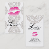 232 Beauty Visitekaartjes Lips Makeup Roze (Voorkant / Achterkant)