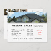 232 Briefkaarten onroerend goed Recente verkoopdak (Voorkant / Achterkant)