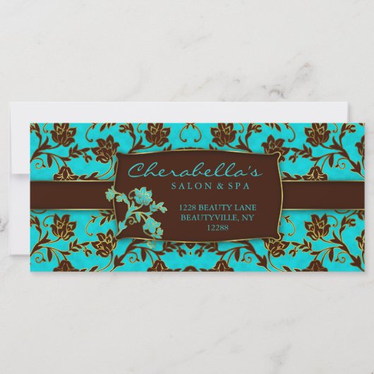 232 Cadeaubonnen Salon Spa Gold Floral (Achterkant)