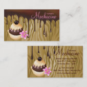 232 Chocolade Visitekaartje gebakken koekjes en pe (Voorkant / Achterkant)