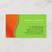 232 Fitness Visitekaartje Professional Sinaasappel (Achterkant)