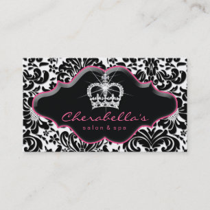 232 Joodprinses Crown Floral Damask Visitekaartje