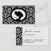 232 Salon Afspraakkaart Kroonvrouw Silhouet Afsprakenkaartje (Voorkant / Achterkant)