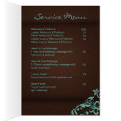 232 Spa Salon Brochure Blue Brown Linen Floral 2 (Binnen (Rechts))